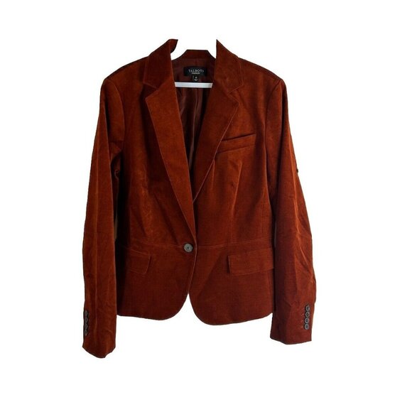 Talbots Jackets & Blazers - Talbots Velvet Velour Single Button Blazer Jacket Grunge